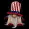 6" Lighted Americana Boy 4th of July Patriotic Gnome